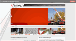 Desktop Screenshot of gemesikft.hu